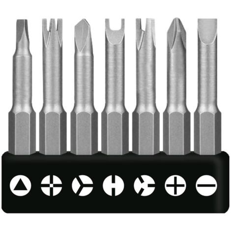 BUNTHAUS (50 mm)Lot de 7 tournevis spécialement moulés Jeu d'embouts spéciaux Tournevis triangulaires Tournevis spéciaux (1/5)