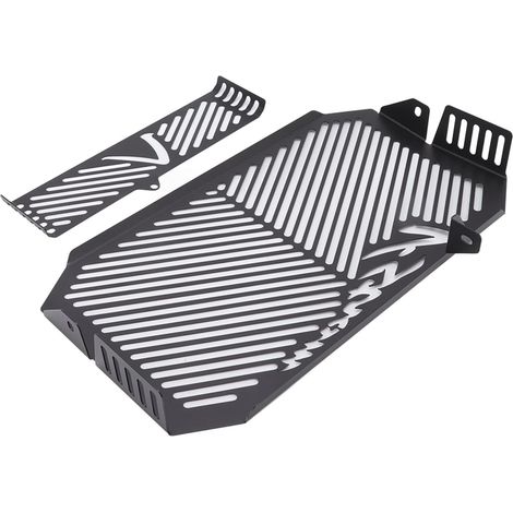 de Radiateur pour Moto, Grille de Radiateur en Acier Inoxydable Facile à Installer Compatible DL650 V STROM 2004-2010, Noir (1/5)