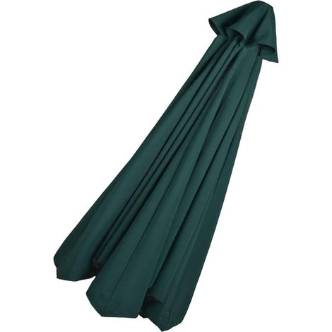 Toile de Rechange pour Parasol Baleines Polyester Auvent de Remplacement pour Parasol de Cour Jardin Plage,9.8ft 300 cm 8 Ribs