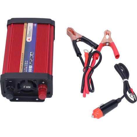 Convertisseur de puissance 650W pour voiture, onduleur à onde sinusoïdale modifiée, double ports USB charge rapide, adaptateur 12V à 110V, voyage professionnel (1/5)