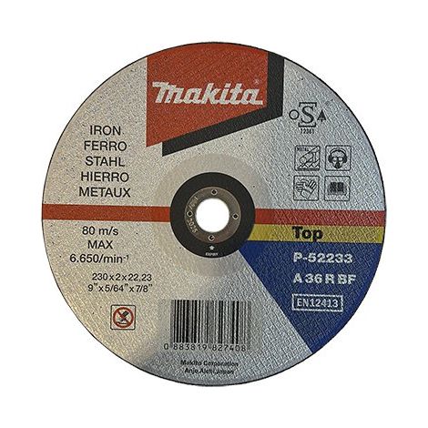 disco da taglio per ferro makita ø 230x3,2 mm - conf. 50 pezzi