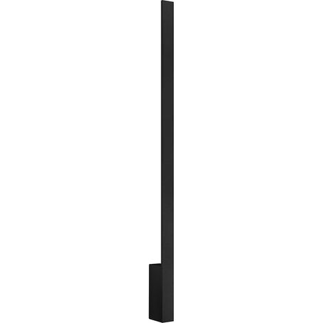 Wandleuchte Wohnzimmerlampe Flurleuchte LED Wandlampe Alu Schwarz H 90 cm 4000K (1/5)