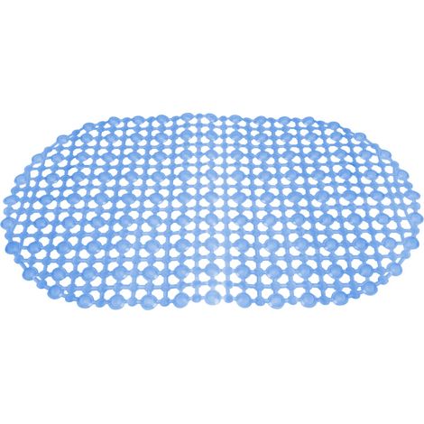 Tapis De Bain Antidérapant - Massage Pieds En Pvc - Pour Salle De Bain Et Cuisine - Bleu (1/3)