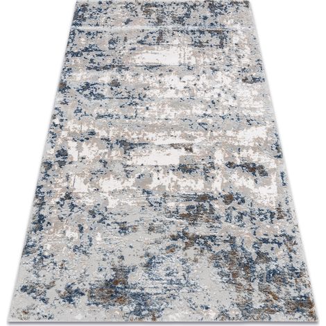 Teppich ACRYL VALS 8121 Abstraktion vintage grau / blau grey 80x300 cm