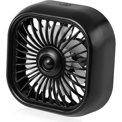 Ventilador portátil para aire acondicionado de coche,alimentación USB,iluminación ambiental gradual,modelo universal negro (1/5)