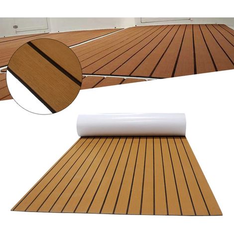 270x90cm Eva Schaum Boot Yacht Boden Matte Selbstklebende Bootsbelag-Matte Anti-Rutsch Bootsbelag-Laken-Matte für Bootsdecks, Wohnmobilen, Schwimmdocks (1/5)