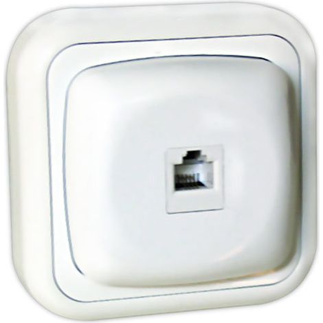 Oberflächen-Telefonsockel RJ11. 8p/8c 36.480/RJ45 8430552111589