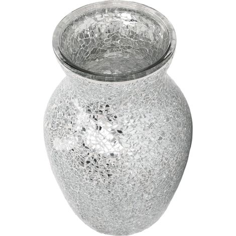 Vase en Mosaïque Iridescent - Décoration Murale ou de Table pour Intérieur Moderne, Bureau, Événement (1/5)