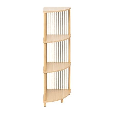 Scaffale angolare kord 4 livelli effetto legno chiaro - 5five (1/5)