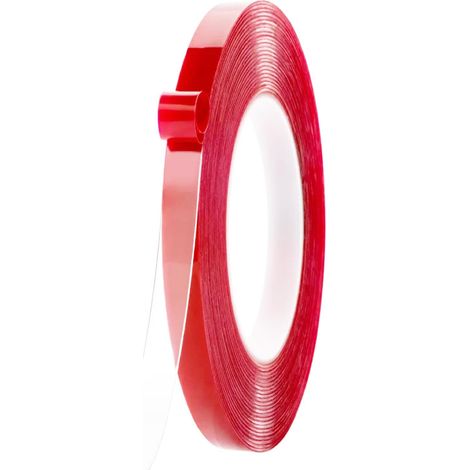 Nastro biadesivo, 10 m x 10 mm, nastro nano extra forte per strisce LED, casa, fissaggio, ufficio, fai da te, adesivo biadesivo trasparente impermeabile e rimovibile, 10 m
