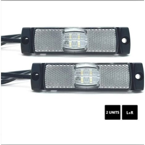 2 Feux de gabarit LED, étanches, 12V/24V, pour remorques, camping-cars, camions (1/5)