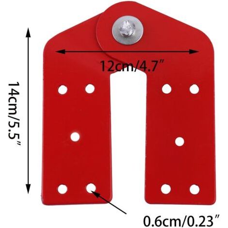 NALOOKAMIC  (2Pcs） Charnière d'échelle de grenier Tige d'attache d'échelle à chevrons Accessoires d'échelle de grenier (1/4)