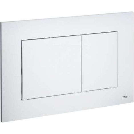 TECEnow WC-Betätigungsplatte für Zweimengentechnik weiß antibakteriell 9240405