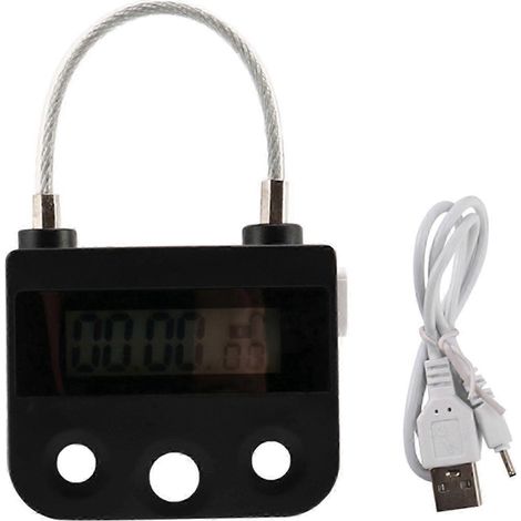 Verrou à minuterie électronique pour usage domestique, verrou temporaire à compte à rebours (1/4)