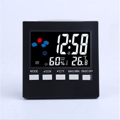 Thermomètre numérique , station météo, thermomètre domestique avec moniteur de température et d'humidité (1/5)