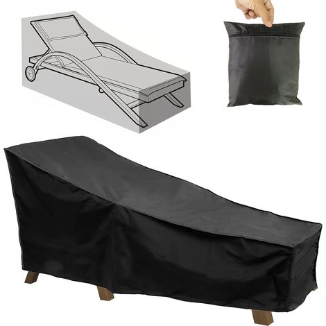 Wasserdichte Schutzhülle für Sonnenliegen – 210D Oxford-Gewebe – 210 x 75 x 40 x 80 cm (1/5)