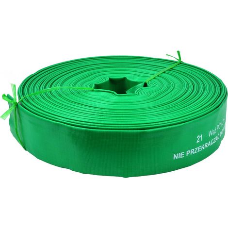 Garronda Tuyau de Refoulement 2" Ø 50mm de 50 m en PVC sans Odeur Vert (1/3)