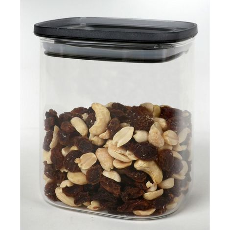 8x Vorratsglas 0,9L Transparent Gefäße Boxen Behälter Aufbewahrung Müsli Nudeln (1/3)