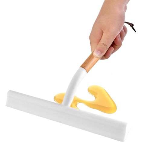 Nettoyeur de paroi de douche, silicone, pour miroirs et vitres (1/5)