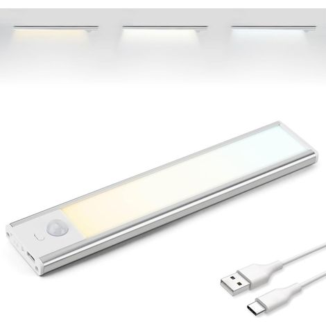 Lampe Detecteur de Mouvement Interieur, Rechargeable USB-C (1/5)