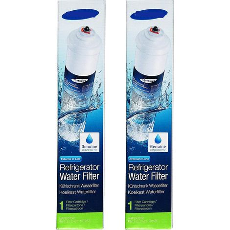 Paquete de 2 filtros de agua externos para refrigerador, para Samsung DA29-10105J, filtro de agua de cartucho externo (1/5)