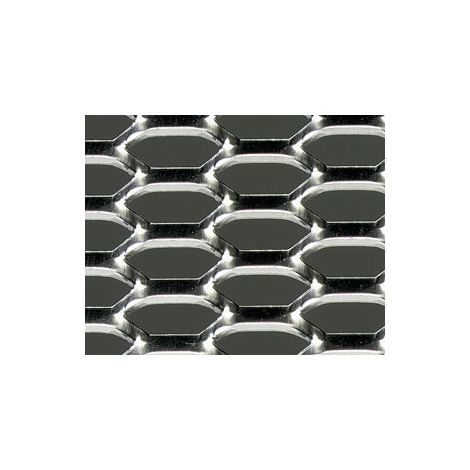 Vivol – Grille racing aluminium nid d'abeille – Universelle pour montage pare-chocs et prises d'air – Dimensions 1 x 125 x 25 cm
