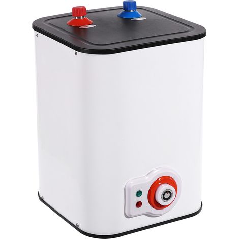 Mini chauffe-eau instantané 8 l - 1500 W - Petit chauffe-eau instantané - Chauffe-eau électrique de 30 à 65 °C - Montage mural - IPX4 - Pour Cuisine ou Salle de Bain