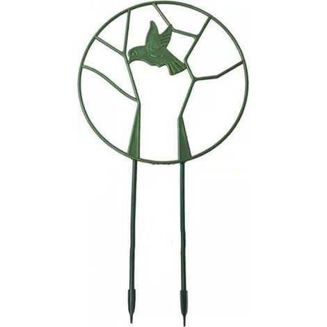 Treillis Jardin Rond pour Plantes Grimpantes Support en Fer Antirouille avec Revêtement (1/5)