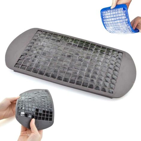 Moule à glaçons en silicone noir pour 160 petits glaçons. - AquaForge (1/5)
