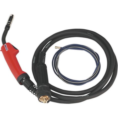 Sealey MIG Torch with 3m Euro Connector MB15 MIG/T15