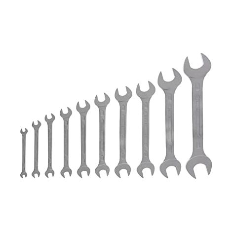 Set di chiavi a doppio bocchettone 6-100 10 pezzi. SW6-32mm acciaio CV verniciato (1/4)