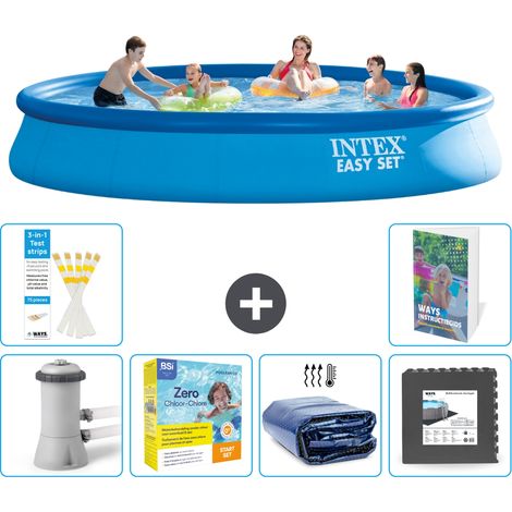 Intex Piscine Easy Set Ronde - 457x84 cm - 7-pièces S285 (1/5)
