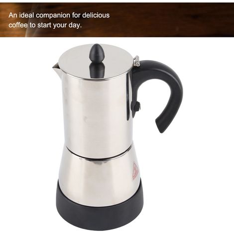 Cafetière italienne électrique en acier inoxydable 220 V, norme européenne