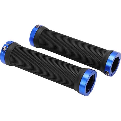 Poignées de Vélo Ergonomiques Antidérapantes Bleues pour VTT et VTC - Confort Maximal (1/5)