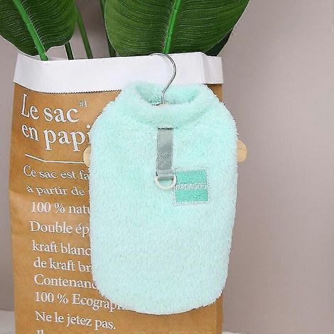 Ropa suave de forro polar para perros pequeños y medianos, chaleco cálido de invierno para cachorros y gatos, chaqueta para chihuahua, teddy, yorkshire terrier, shih tzu, suéter 3 verde (1/5)