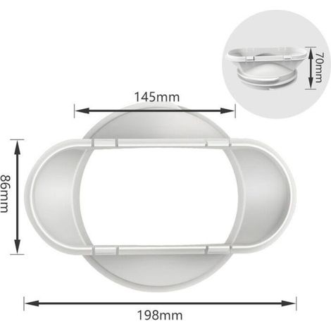 Interface de buse plate de tuyau d'échappement de chaleur de climatiseur Mobile 130/150mm accessoires généraux (1/4)
