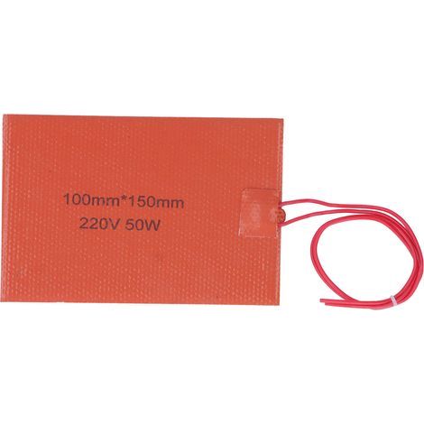 Chauffage de tambour chauffant rapide à tampon de chaleur en silicone en silicone pour l'équipement industriel 220V 50W (1/5)