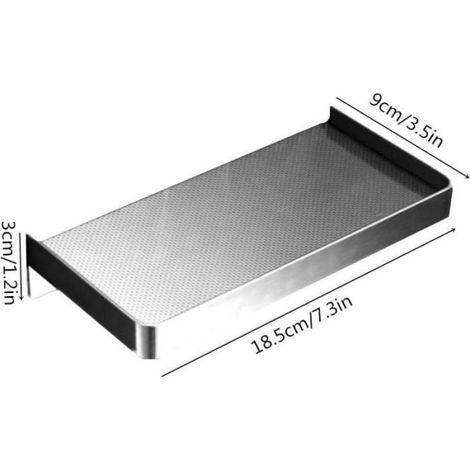 Etagere Murale Salle De Bain - Acier Inoxydable 304 - Pour Douche Ou Lavabo - Charge Max 5 Kg - Dimensions 30 x 12 x 12 Cm - 1 Piece (1/3)