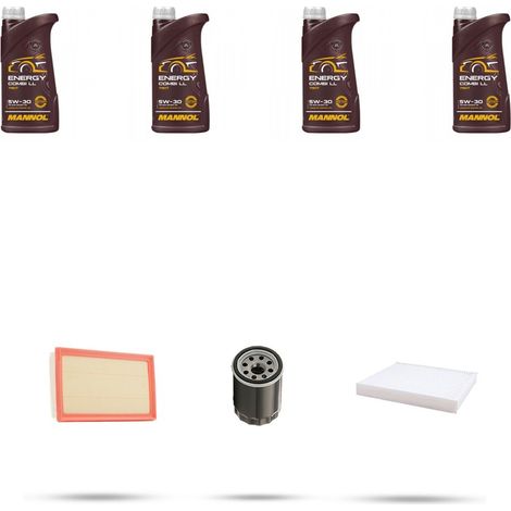 Kit tagliando 3 FILTRI e 4L OLIO compatibile con Suzuki Sx4 1.6 16v 88kw Dal 2009 (1/4)