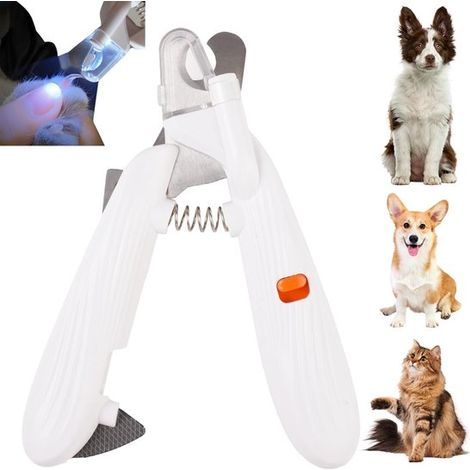 NTHProducts, Tijeras para uñas, Cortauñas para mascotas, Con luz LED, Seguras y eficientes, Adecuadas para mascotas medianas y pequeñas (1/5)