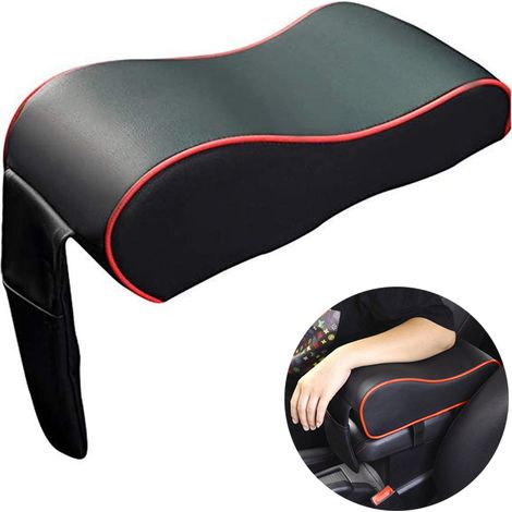 1 coussin d'accoudoir de voiture, en mousse à mémoire de forme, pour console centrale, avec housse.