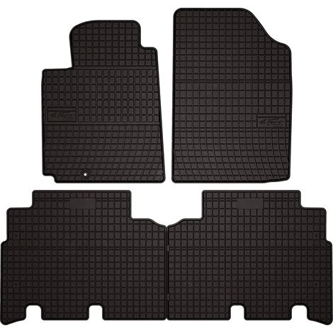 Gummifußmatten für Toyota Yaris Verso Minivan (1999–2005) – schwarz, passgenau (1/5)