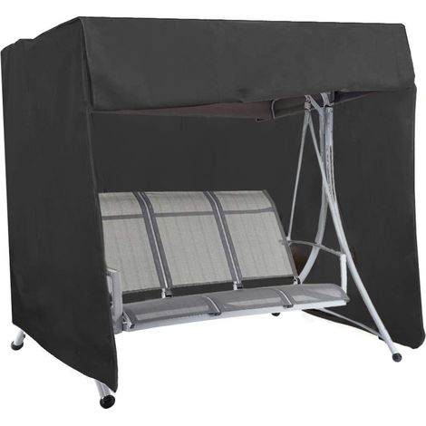 Housse pour balançoire de jardin Ferocity 195 x 120 x 155 cm noir 1 pc. (1/4)