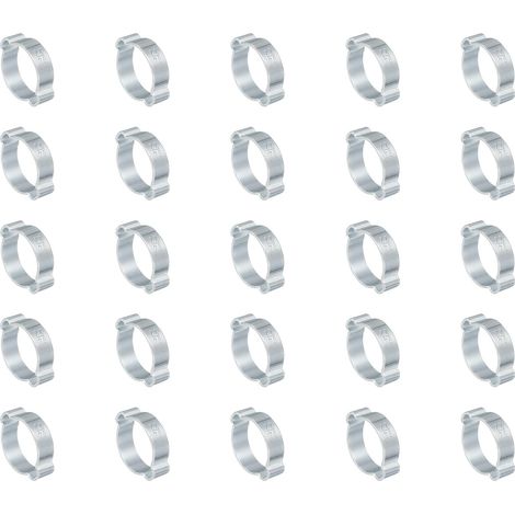 25 Pack 22-25mm Collier Double Oreille Ton Argenté (1/5)