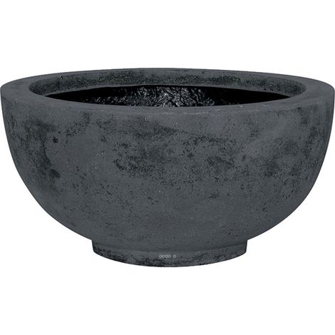 Bac en Polystone Landi Ext. Bol D 40 x H 18 cm Noir - dimhaut: H 18 cm - couleur: Noir