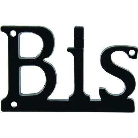 LETTRES BIS HT 70 ZAMAK NOIR MAT