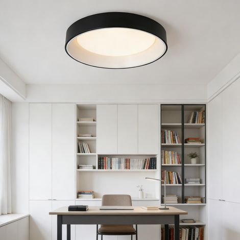 Lumière Plafond LED Ø40cm Rond - Lumière chaude pour Salon, Chambre, Couloir, Balcon Plafonnier Moderne Éclairage Intérieur (1/5)