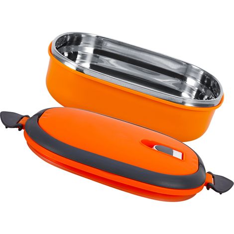 Thermos-Lunchbox Hochwertige, isolierte Edelstahl-Lunchbox – Orange – 1-lagig 800 ml (1/5)