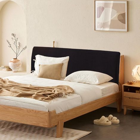Housse Tête Lit pour Lit Housses Tête Lit: Housse Protection pour Tête Lit 180 cm, Housses Tête Lit, Housse Tête Lit Extensible Anti-poussière Extensible Lavable Amovible pour Chambre à Coucher (Noir) (1/5)