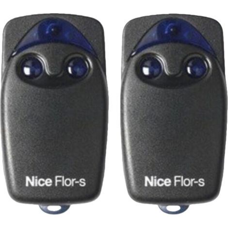 Télécommande pour portail et volet roulant NICE FLO2R-S avec code tournant – Lot de 2 unités compatibles Rolling Code